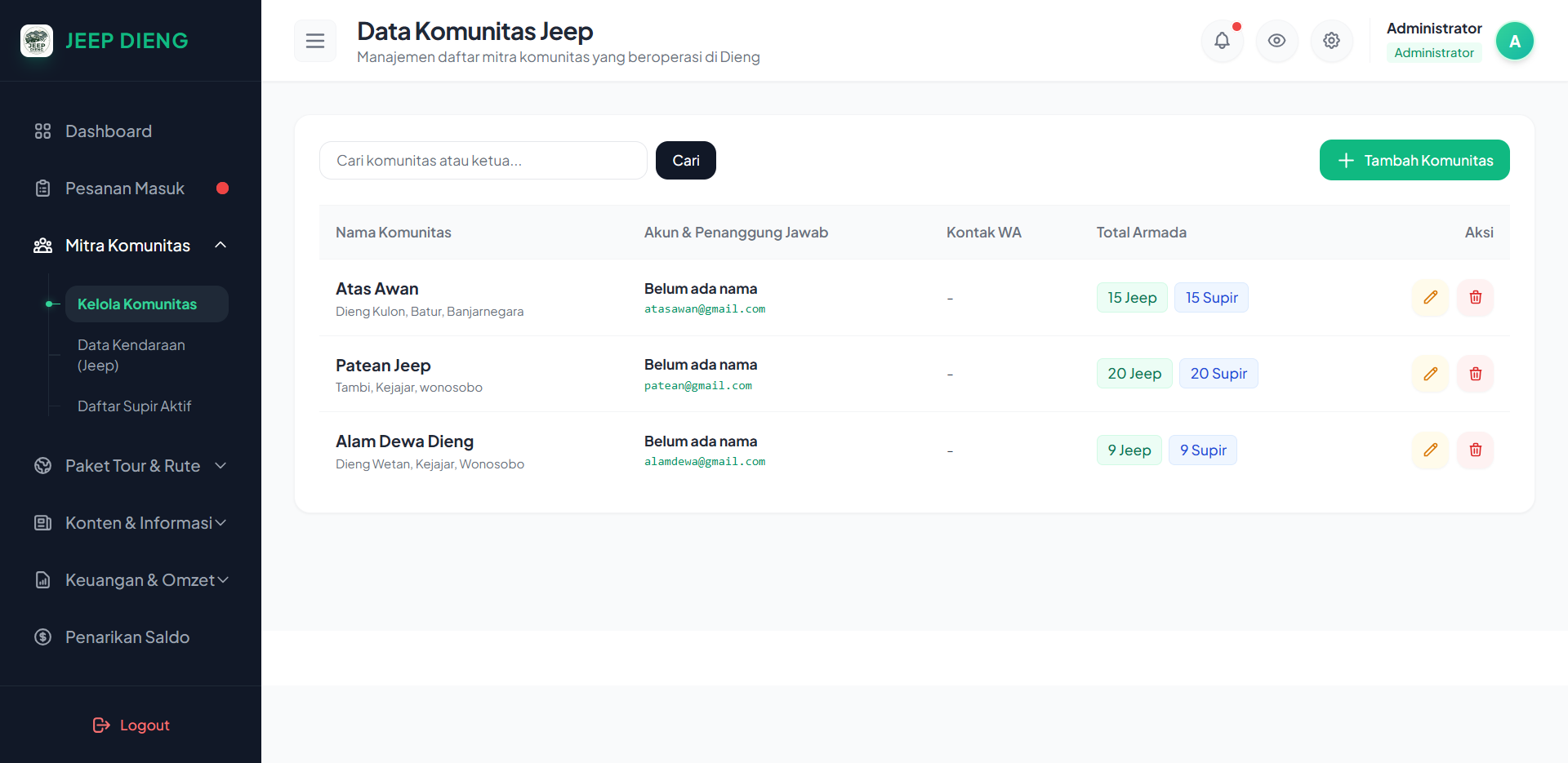 Screenshot JEEP DIENG
